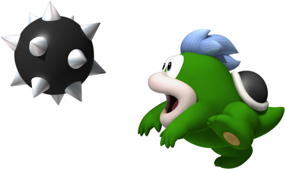 Spikes Are Koopas That Take Spiked Balls Out Of Their - New Super Mario Bros Wii (640x384)