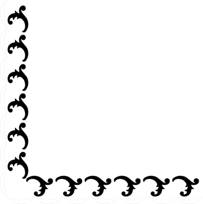 Decorative Lines Corner Png Download - Corner Design Clip Art (400x401)