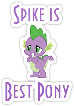 U2 Spike - Spike Is The Best Pony (375x360)