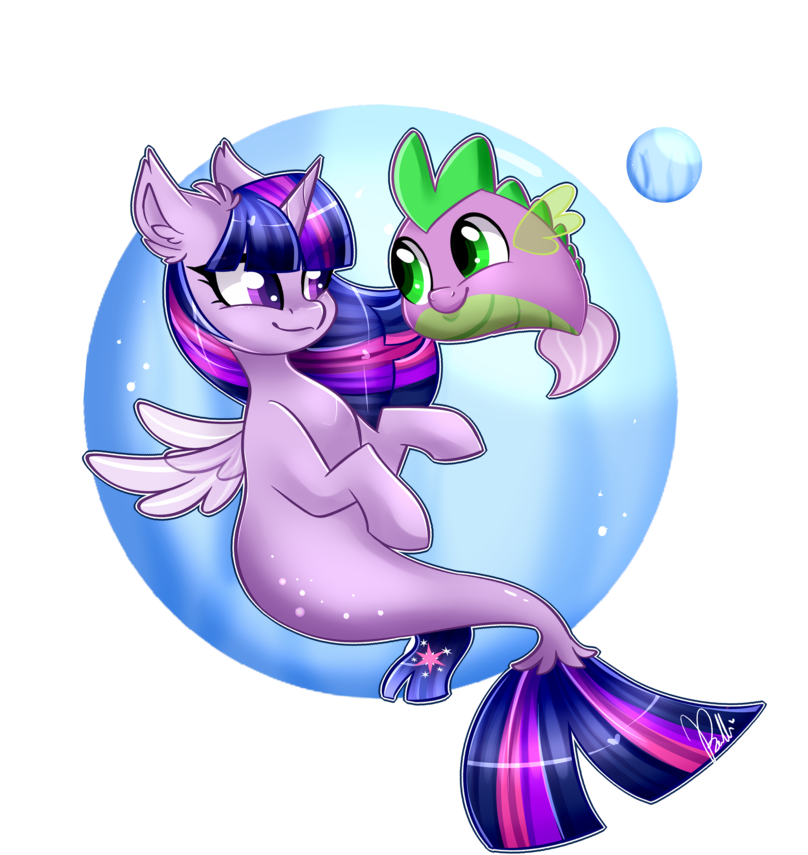 Twilight And Spike [mlp Movie] By Colirosablitz - Cartoon (894x894)