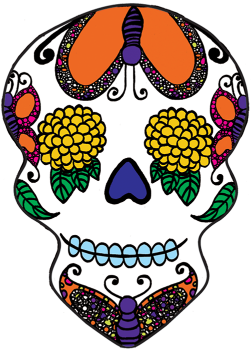 Sugar Skull Clipart Transparent Background - La Calavera Catrina (1160x772)