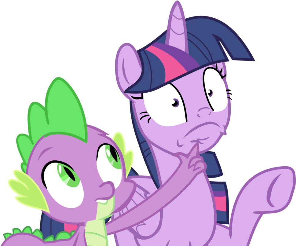 Spike Preventing Twilight From Catching Flies By Frownfactory - Cartoon (983x812)