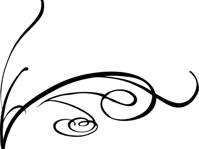 Decorative Line Black Clipart Swirly - Decorative Line (640x480)