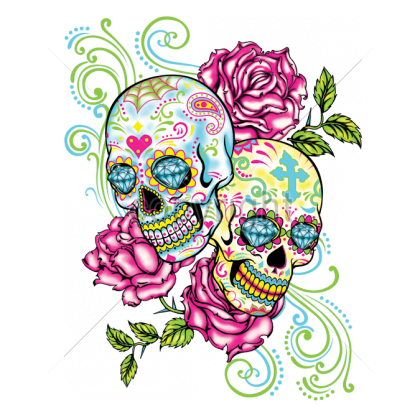 Emo Freak - Sugar Skulls And Flowers (420x420)