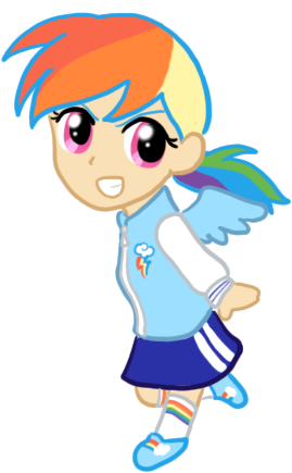 My Little Chibi Rainbow Dash By Cardcaptorkatara - Rainbow Dash (363x487)