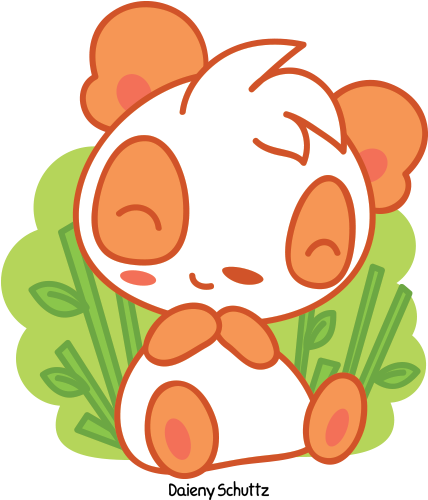 Orange Panda By Daieny - Orange Panda (600x600)