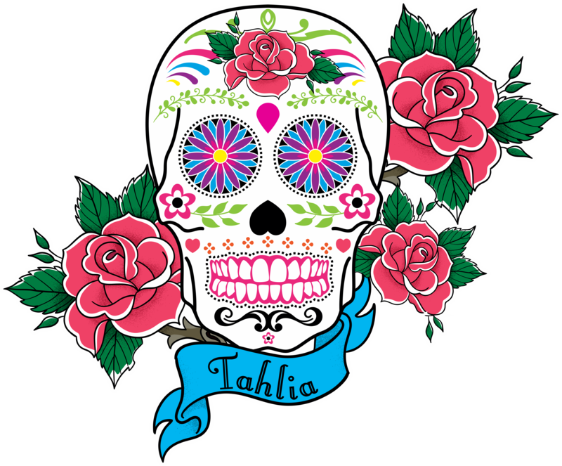 Front - Custom Tattoo Rose Pillow Case (800x663)