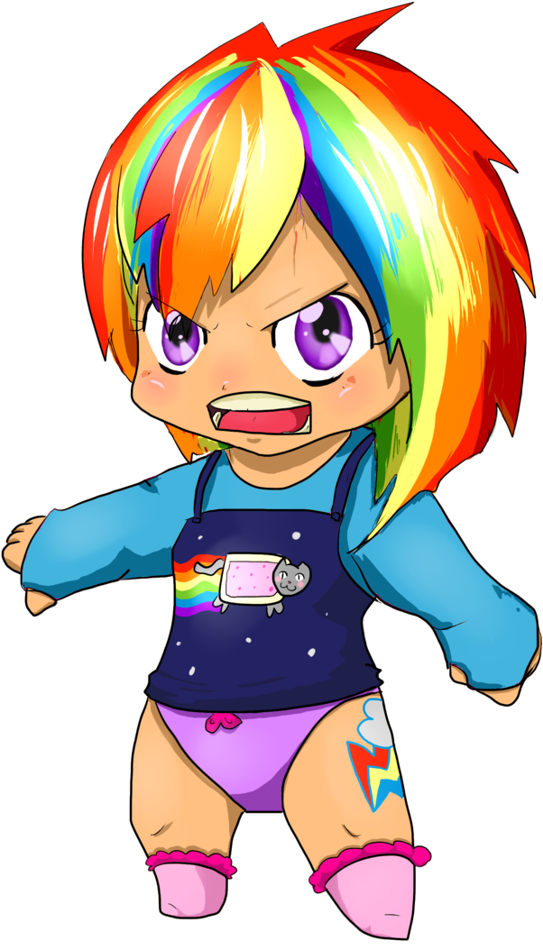 Rainbow Dash Paper Cutout - Cartoon (1024x1126)
