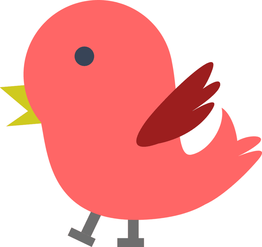 Red Bird Clipart - Clip Art (900x851)