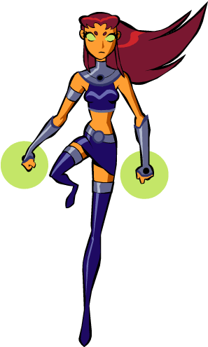 Toonarific Clipart Gallery - Teen Titans Black Fire (336x500)