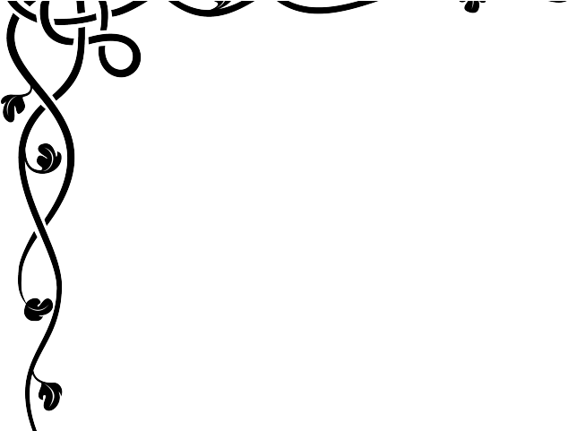 Decorative Border Clipart Vine - Simple Designs For Page Border (640x480)