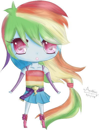 Rainbow Dash - Mlp Rainbow Dash Kawaii Chibi (539x577)