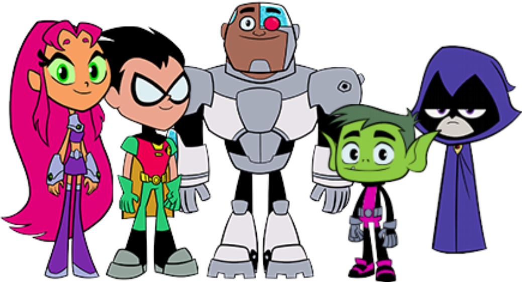 Beast Boy Starfire Robin Teen Titans Cyborg - Teen Titans Go (1038x568)