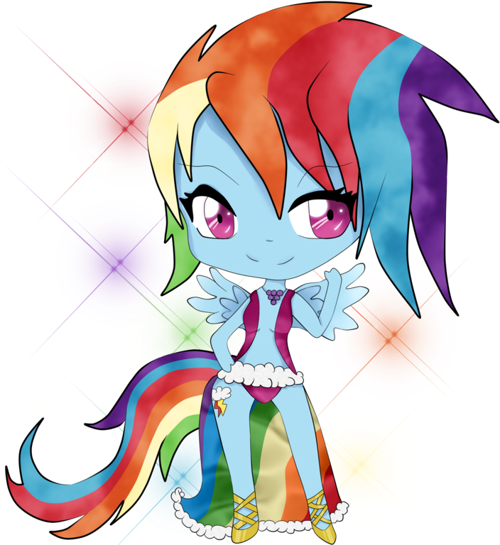 Rainbow Dash By Sumima - Mlp Chibi Rainbow Dash (900x792)