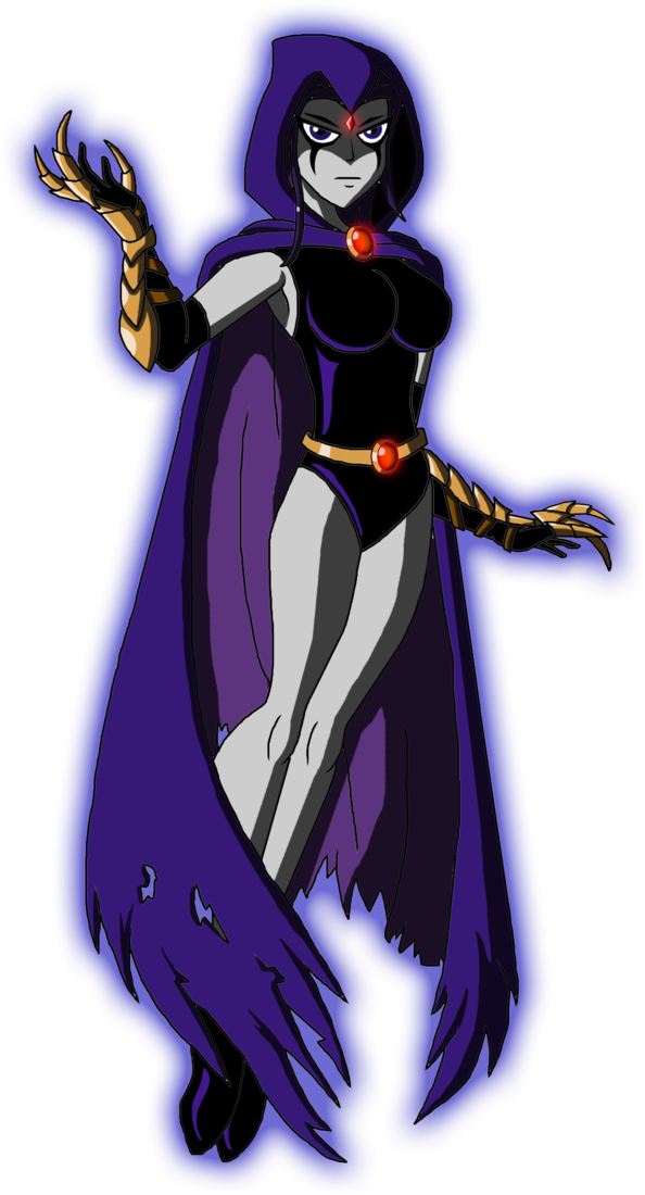 Raven Starfire Robin Teen Titans Beast Boy - Teen Titans Raven Png (695x1150)