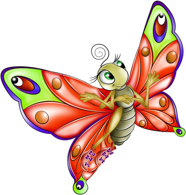 Mailako Txangoa / Excursión 2º Curso » Mariposas Animadas - Butterfly Cartoon (666x699)