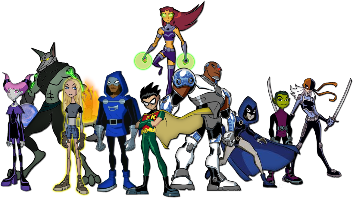 The New Teen Titans By Moheart7 - Teen Titans 5 Season (1199x666)