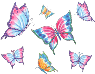 Affordable Entradas With Imagenes De Mariposas De Colores - Butterfly Tattoo Flash (400x308)