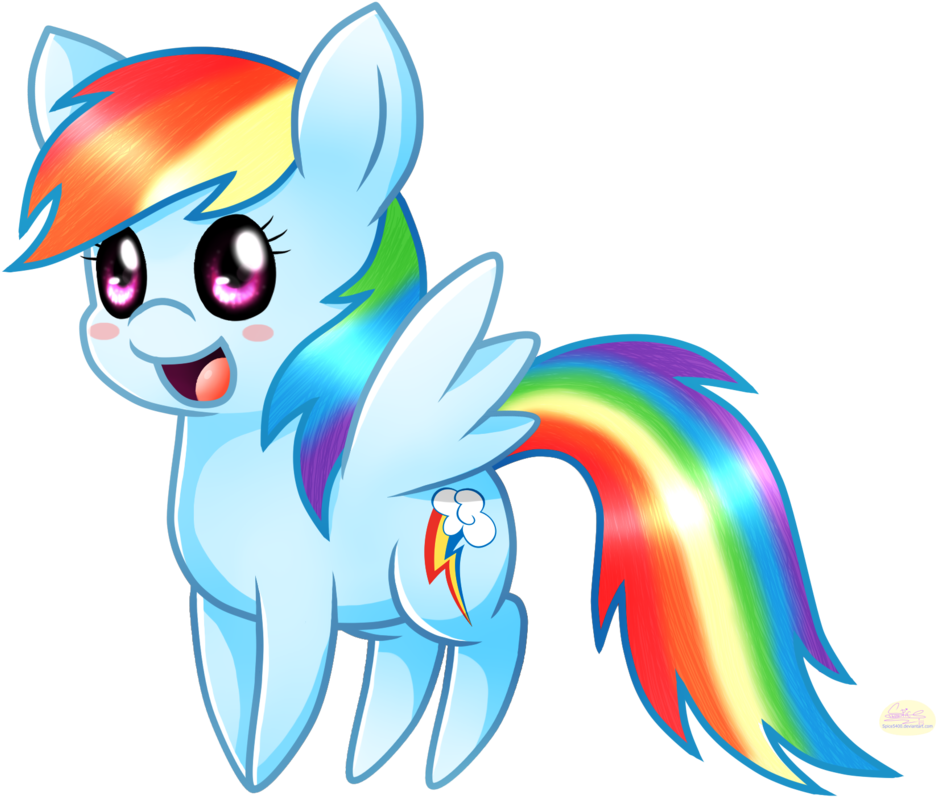 Chibi Rainbowdash By Spice5400 On Deviantart How To - Rainbow Dash (1024x910)