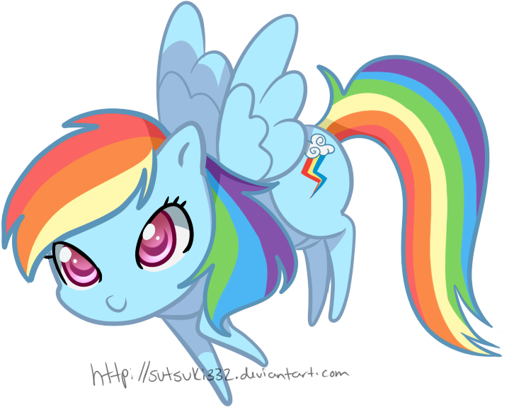 Rainbow Dash Chibi [image - Mini Rainbow Dash Chibi (1024x768)