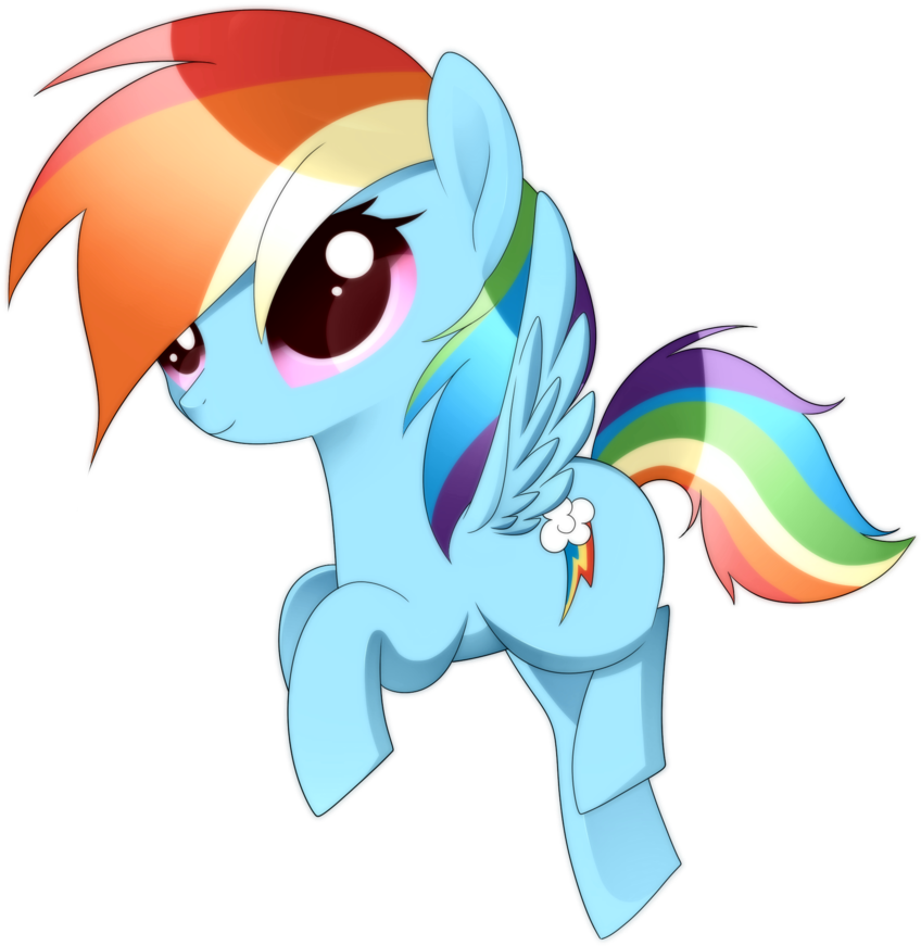 Fanmade Little Rainbow Dash - Drawing Chibi Rainbow Dash (900x898)