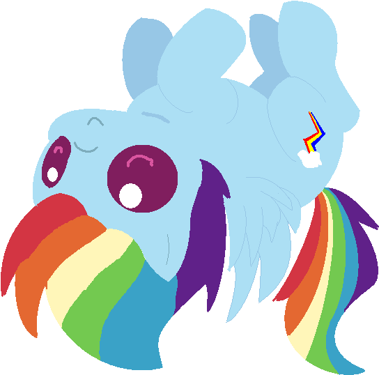 Chibi Rainbow Dash By Blood-charm - Cartoon (583x578)