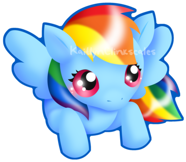 Rainbow Dash Chibi Would You Buy My Poke-chibi Keychains - Cartoon (400x400)