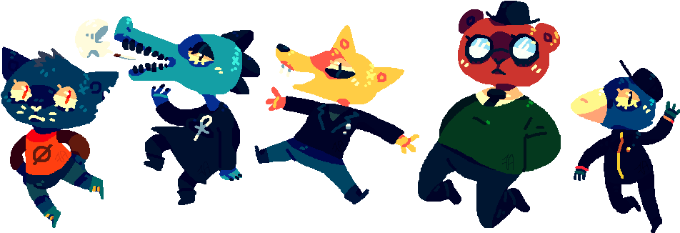 Night In The Woods Fanart - Night In The Woods Bea And Gregg (994x348)