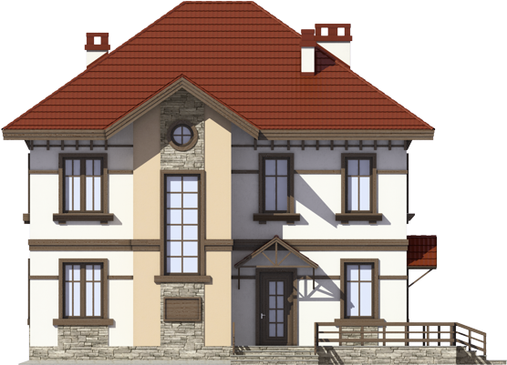 Download - Двухэтажный Дом Png (600x400)