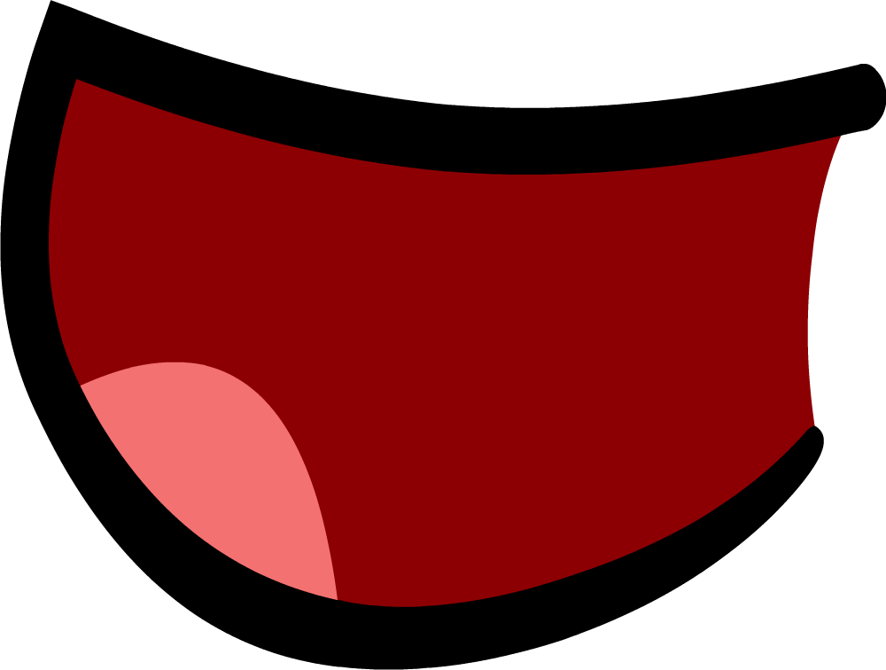 Open Mouth Going Into O Mouth Happy 2 - Bfdi Mouth Smile (1000x756)