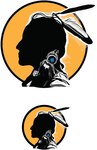 Ai Silhouette With Orange Oval Backdrop - Resting Membrane Potential (500x647)