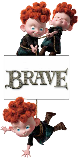 Brave Triplets Clipart - Brave (324x621)