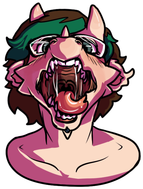 Personal Telegram Sticker 3- Open Mouth - Cartoon (504x648)