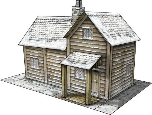 There Are Dozens Of Paper Model Kits - Shack (500x379)