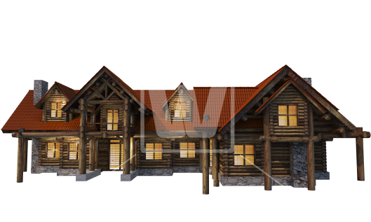 Log Home Png Graphic - Log Cabin (550x378)