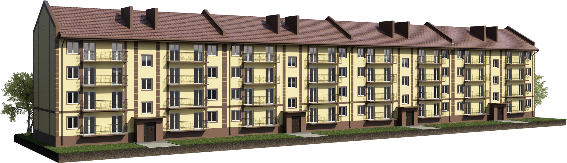 Building Png In High Resolution - Жилой Комплекс В Холмогоровке (1920x562)