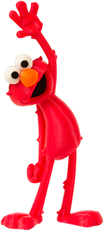 3d Print Bert And Ernie, Elmo, Big Bird & More Makerbot - Sesame Street (400x340)