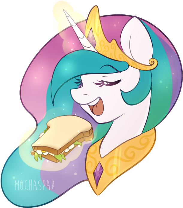 Mochaspar, Eating, Eyes Closed, Levitation, Magic, - Cartoon (800x800)