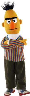 Sesame Street Bert Frowning - Big Bert Sesame Street (400x400)
