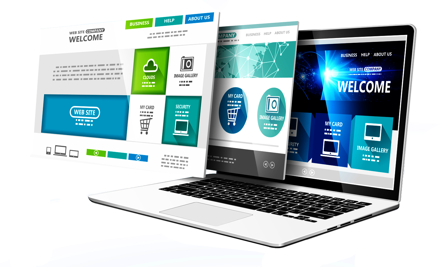 Web Hosting Png Transparent Images - Web Design Concept (1506x898)