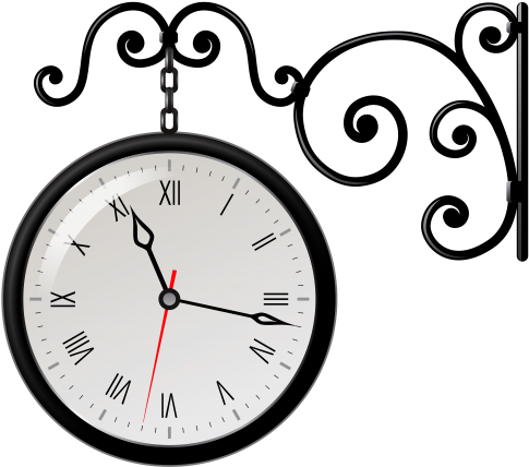 Sesame Street Clipart - 5 Different Types Of Clocks (500x453)