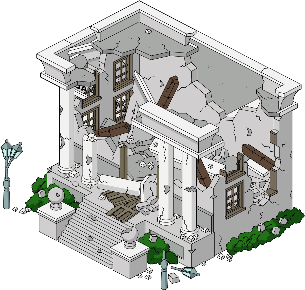 Building Cityhall Destroyed - Family Guy City Hall (1100x1040)