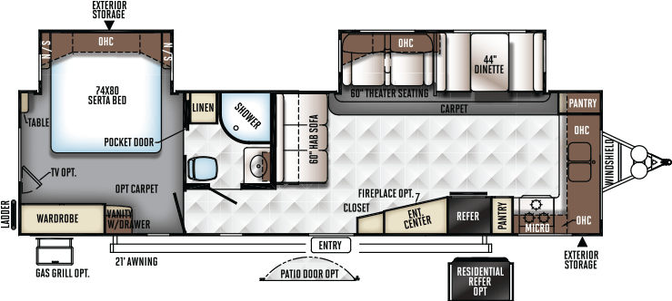High Resolution Recommendations Rv Floor Plans Awesome - Floor Plan (750x421)