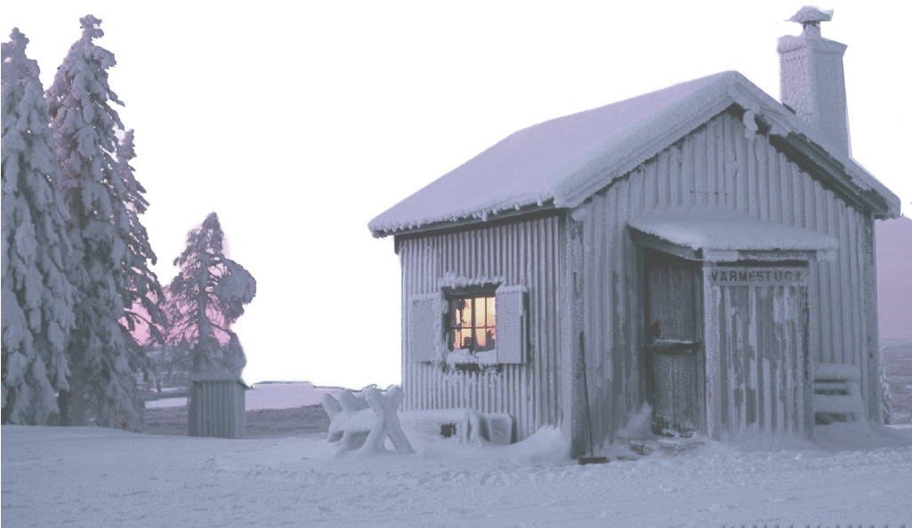House Snow Winter High-definition Television Wallpaper - Sweden Winter (1024x768)