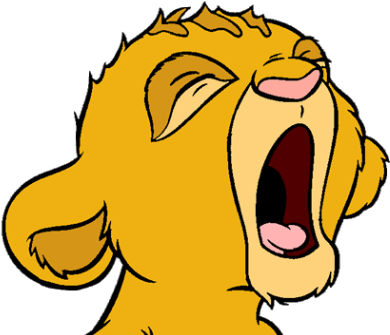 Clipart Roaring Or Yawning Lion With A Big Open Mouth - Lorax Dancing Gif (456x343)