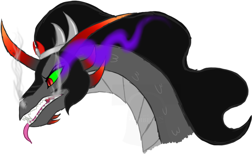 Tambelon, Dragon, Dragonified, Glare, King Sombra, - Illustration (900x535)