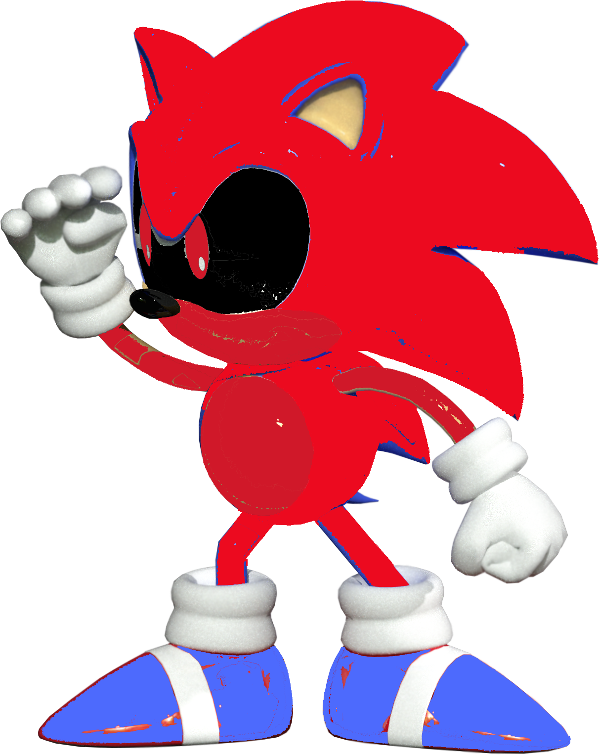 Evil Sanic Has No Mercy - Cartoon (1406x1709)