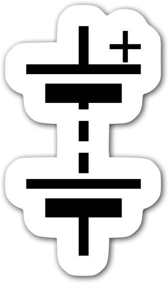 Iec Battery Symbol Sticker - Iec Battery Symbol (370x600)