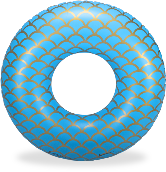 Mermaid Pattern Pool Float By Mimosa Inc - Circle (760x713)