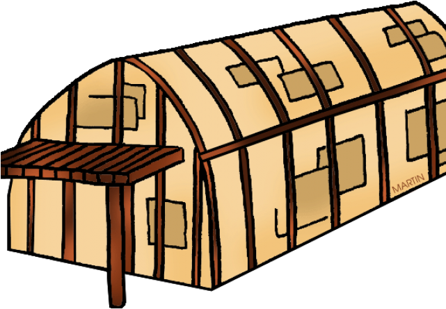 Native American Clipart Longhouse - Longhouse Clipart (640x480)